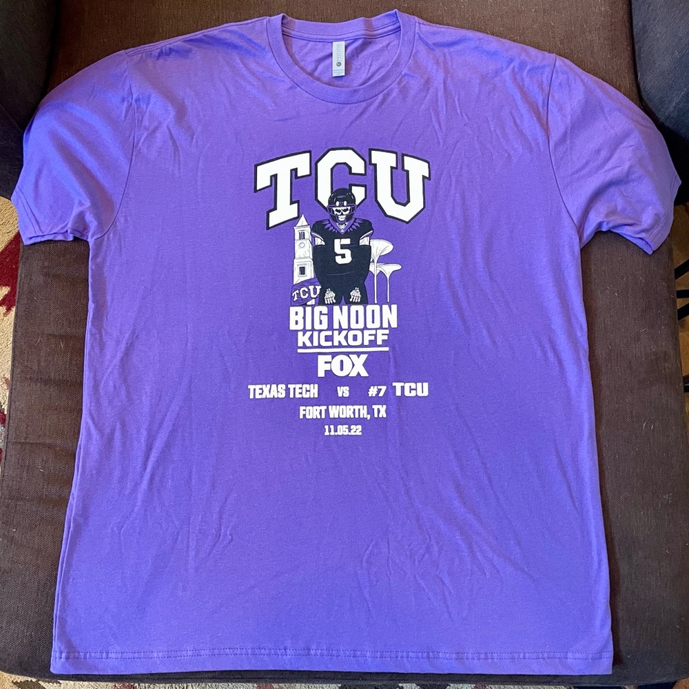 Next Level Apparel Purple TCU Graphic Tee